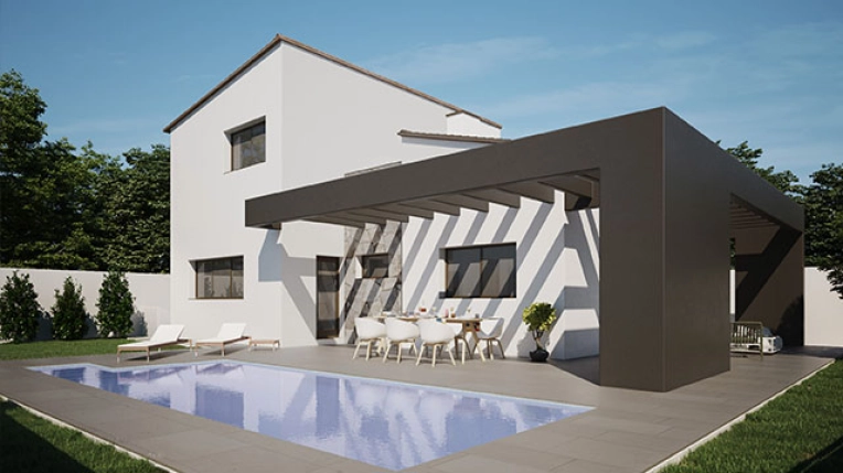 Single-Family Homes, Summer Home, Swimming Pools, New Build