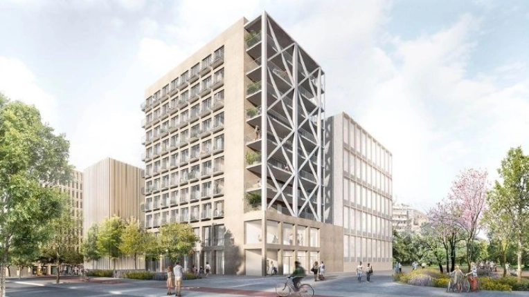 Exterior, Extension, Multi-unit Residential Buildings, Commercial Buildings, Offices, Futuristic, Contemporary, modern